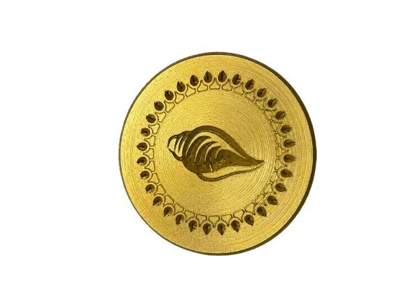 Shankh Brass Puja Coin
