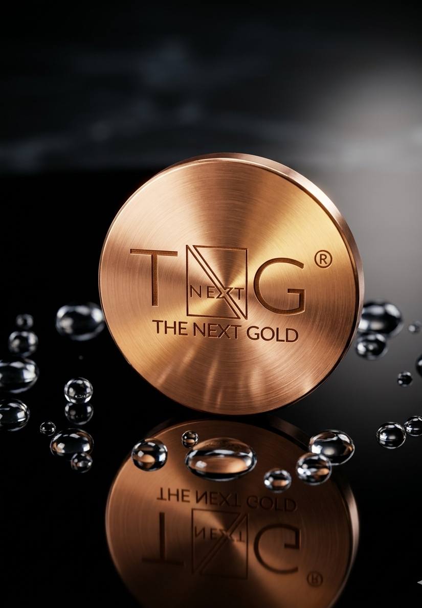 The Next Gold copper coin, founders edition